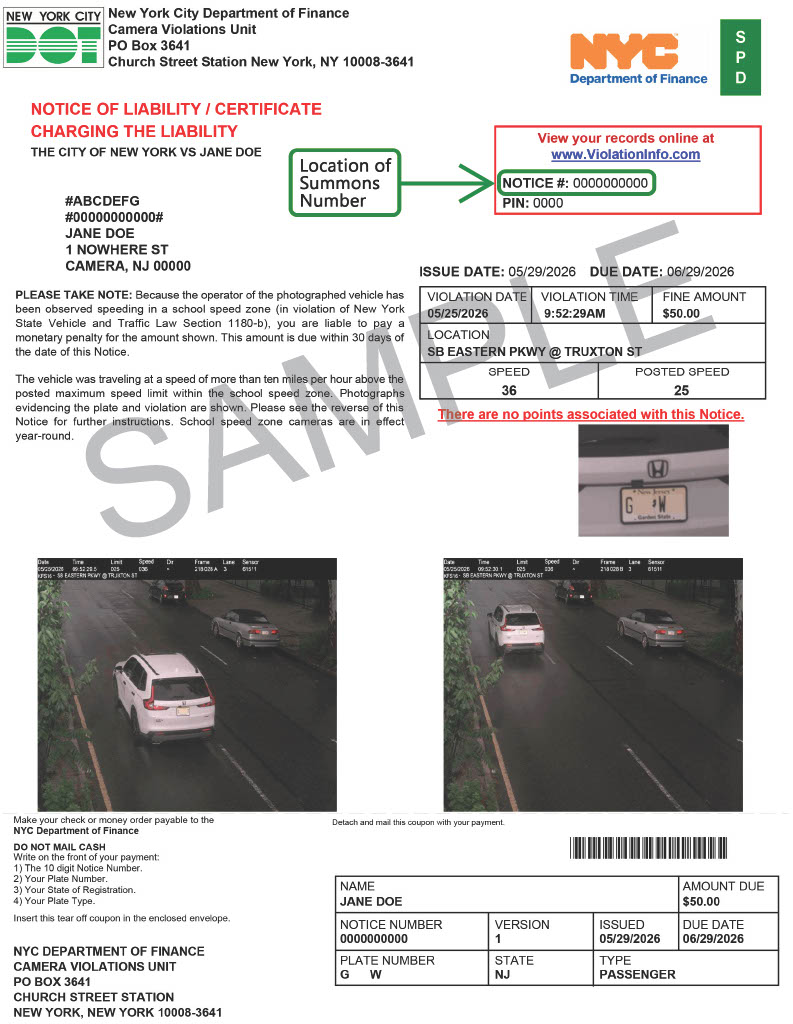 Violation Sample